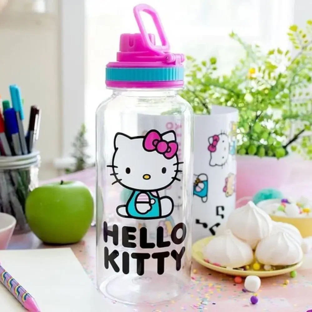 Hello Kitty Icons 32-Ounce Twist Spout Plastic Water Bottle